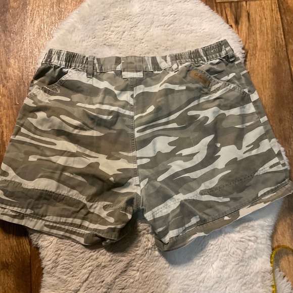Cabelas‎ Camo Shorts Size 38 Men's Cargo Cotton 5" Inseam Pull On - Picture 7 of 9